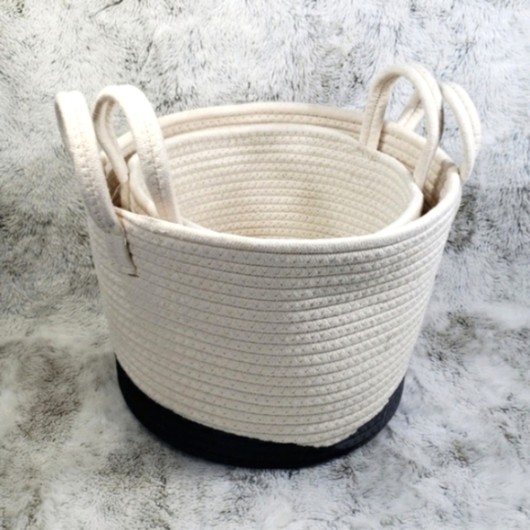 Nesting Cotton Rope Basket - Bundle - Picture 3 of 16
